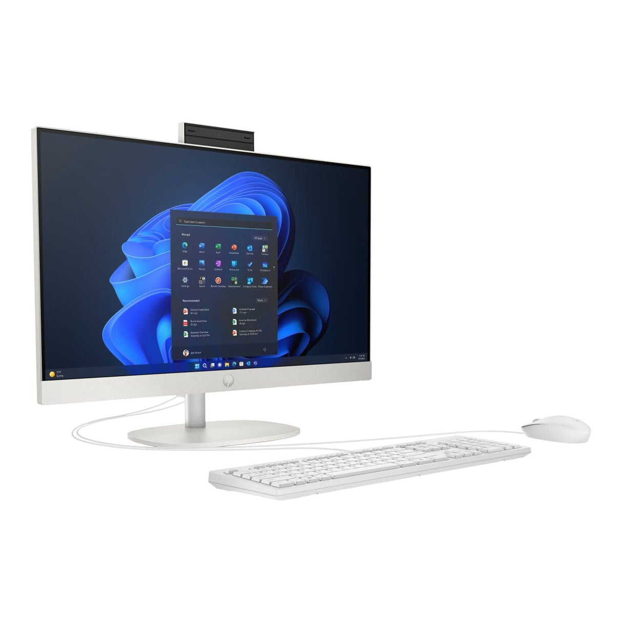 HP ProOne 240 G10 23.8-inch FHD All-in-One PC - Intel Core Ultra 5 125U 512GB SSD 8GB RAM Win 11 Pro Shell White