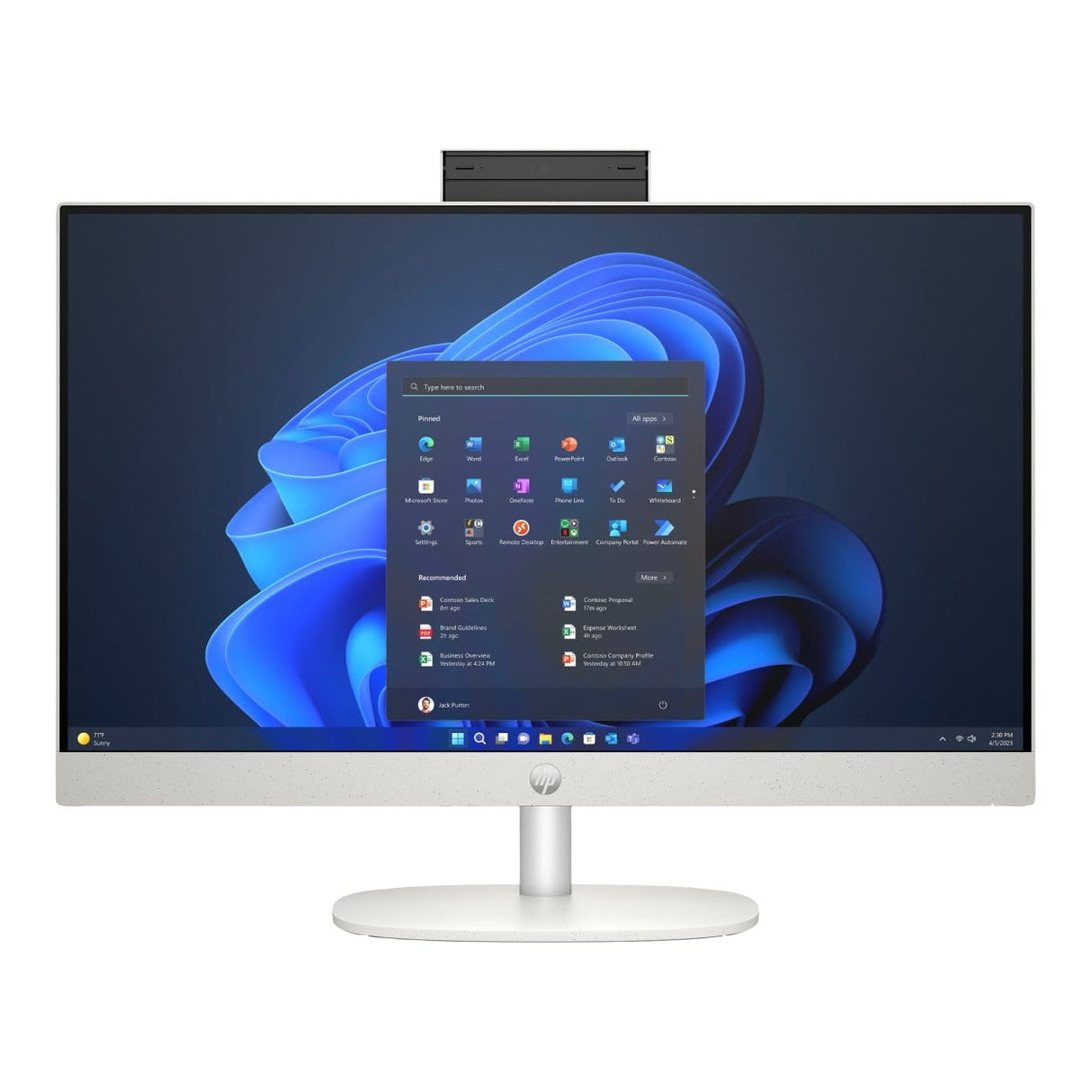 HP ProOne 240 G10 23.8-inch FHD All-in-One PC - Intel Core Ultra 5 125U 512GB SSD 8GB RAM Win 11 Pro Shell White