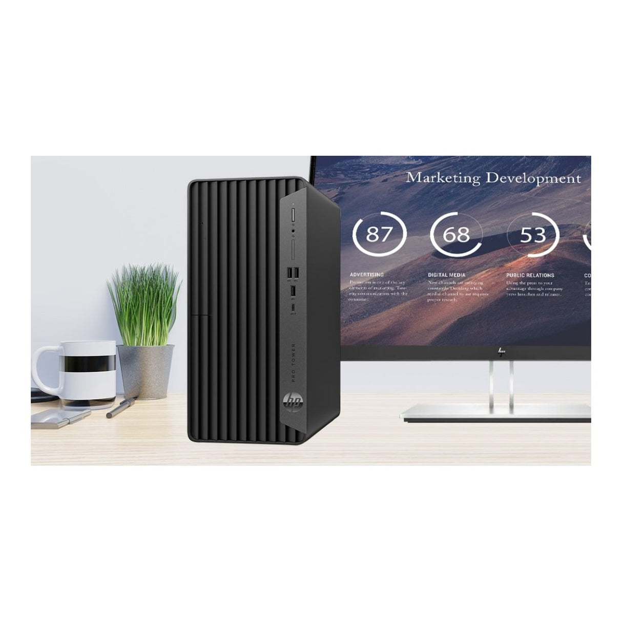 HP Pro 400 G9 Tower Desktop PC - Intel Core i7-13700 512GB SSD 16GB RAM Win 11 Pro