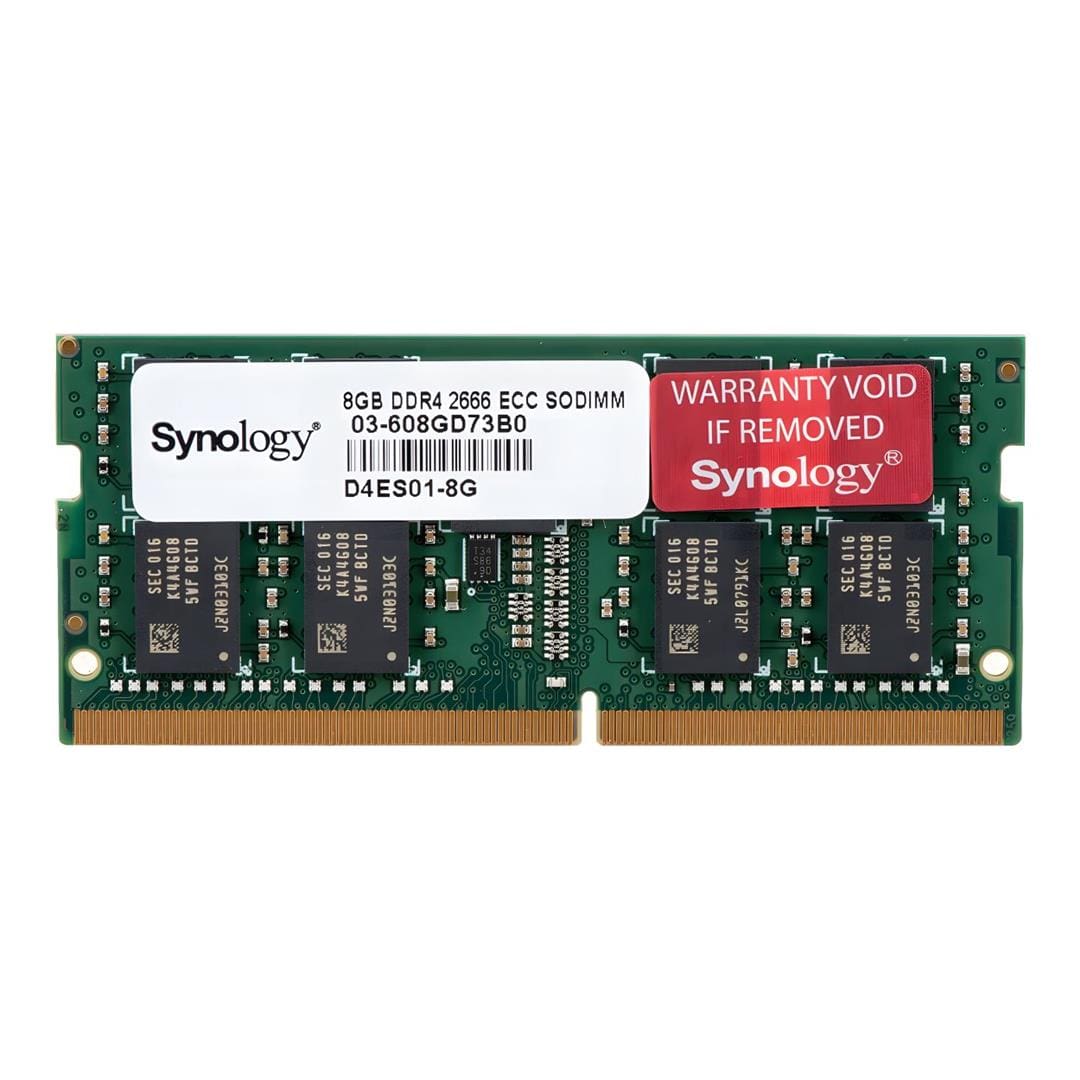 Synology 8GB 2666MHz DDR4 SO-DIMM ECC Unbuffered Memory Module D4ES01-8G