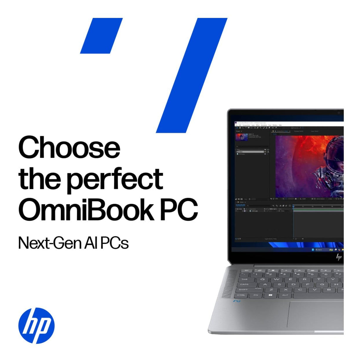 HP OmniBook 3 15-fn0008ni 15.6-inch FHD Next Gen AI Laptop - AMD Ryzen 5 330 512GB SSD 16GB RAM Win 11 Home Glacier Silver
