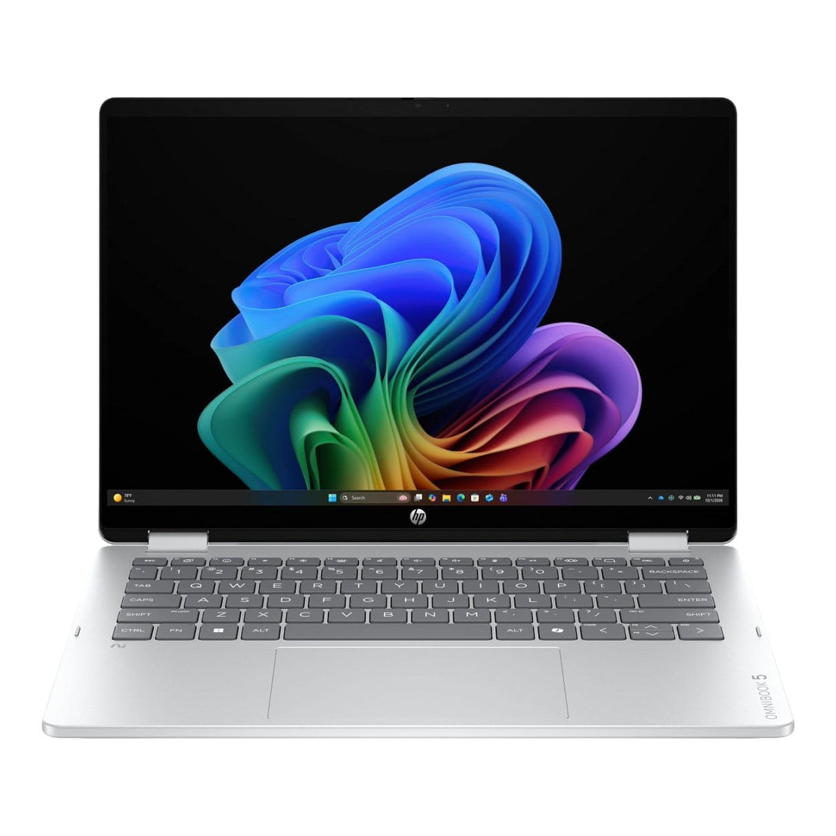 HP OmniBook 5 Flip 14-km0003ni 14-inch 2K Next Gen AI 2-in-1 Laptop - Intel Core Ultra 5 322 512GB SSD 16GB RAM Win 11 Home Glacier Silver