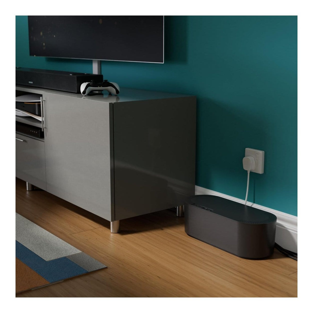D-Line Cable Tidy Box Cable Management Black - Large DCTULGEB