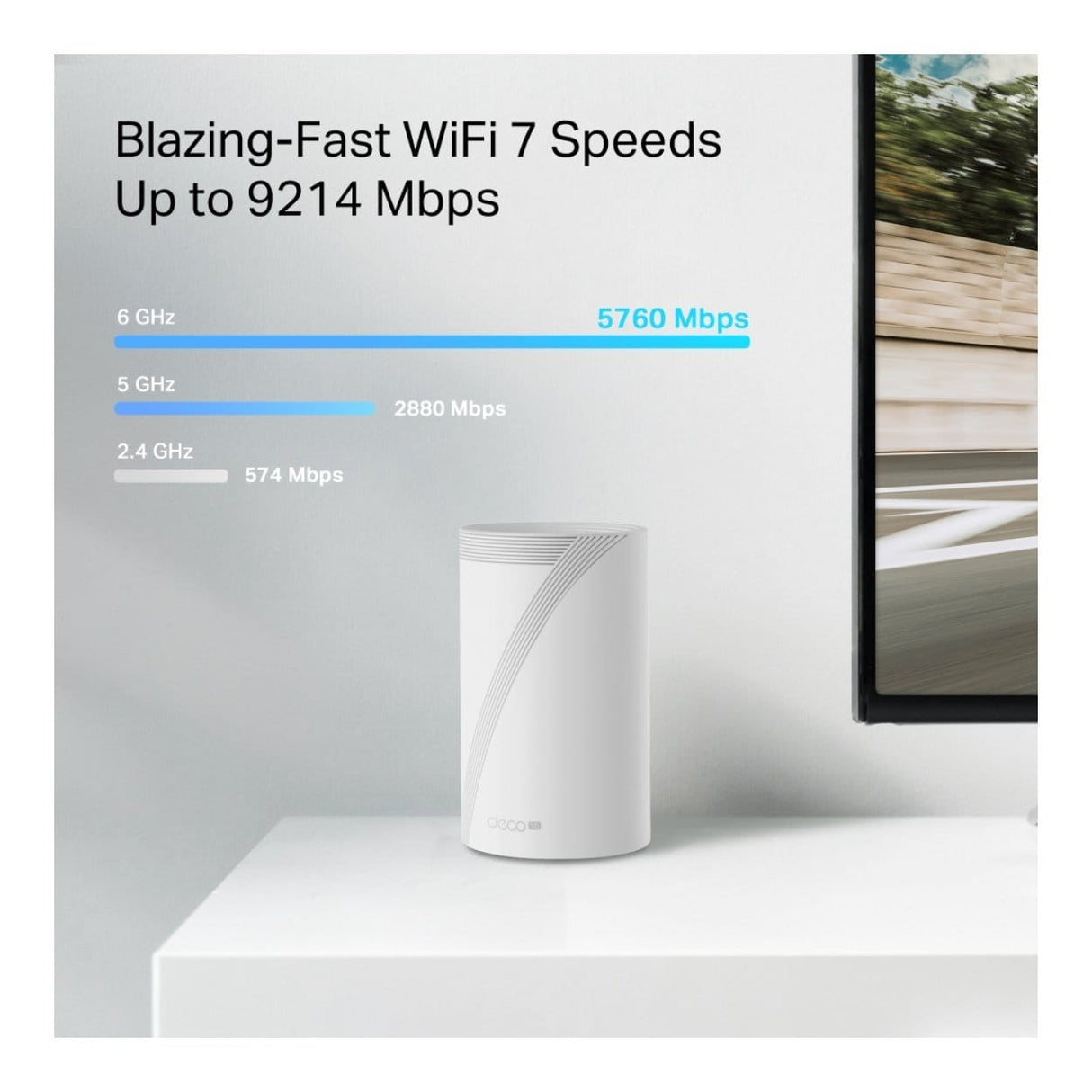 TP-Link Deco BE65 BE11000 5G Tri-Band Whole Home Mesh Wi-Fi 7 System