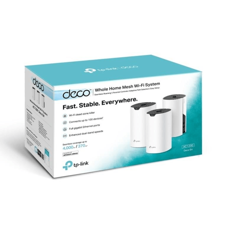 TP-Link Deco S4 AC1200 Whole Home Mesh Wi-Fi System 3-pack