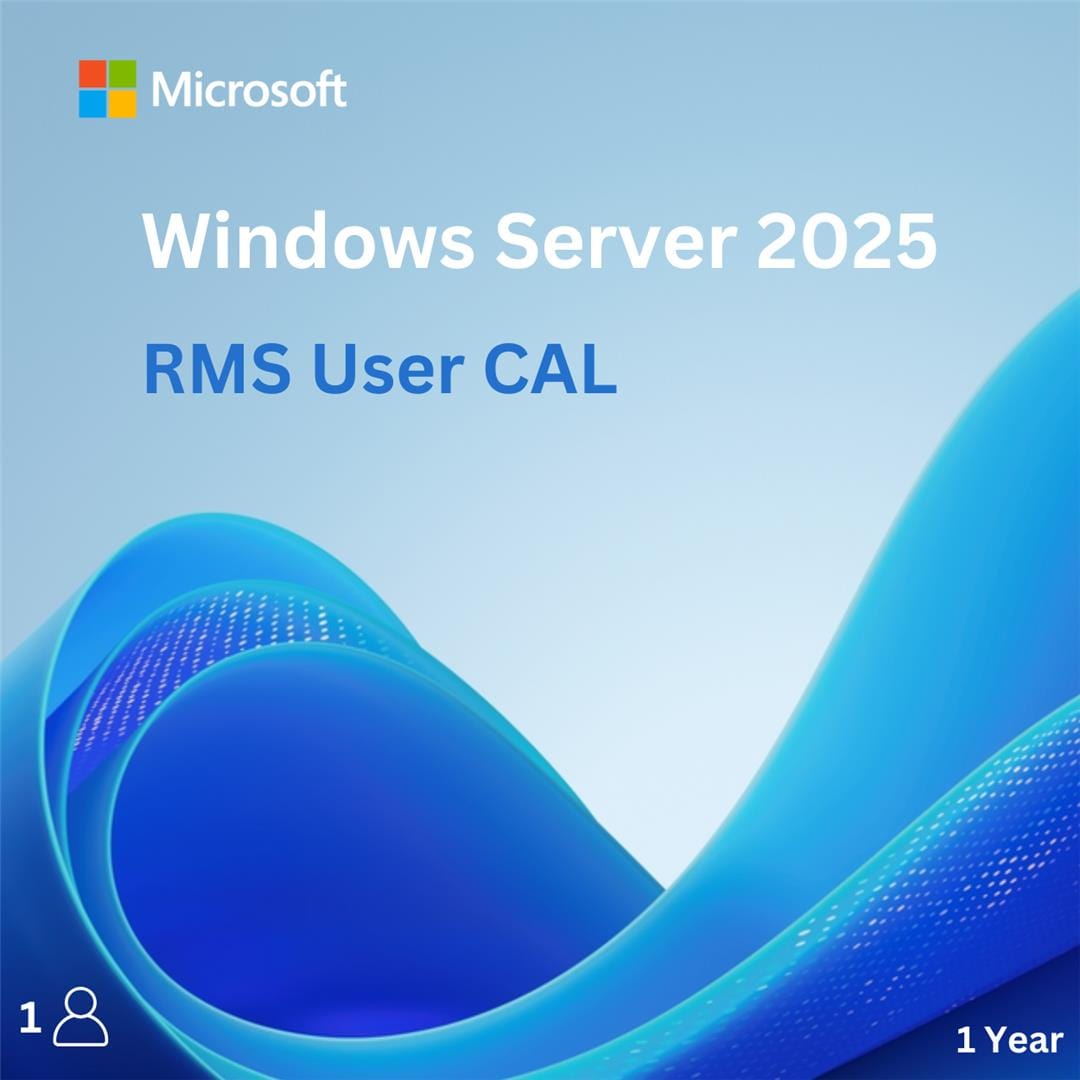 Windows Server 2025 RMS CAL - 1 User CAL - 1 year