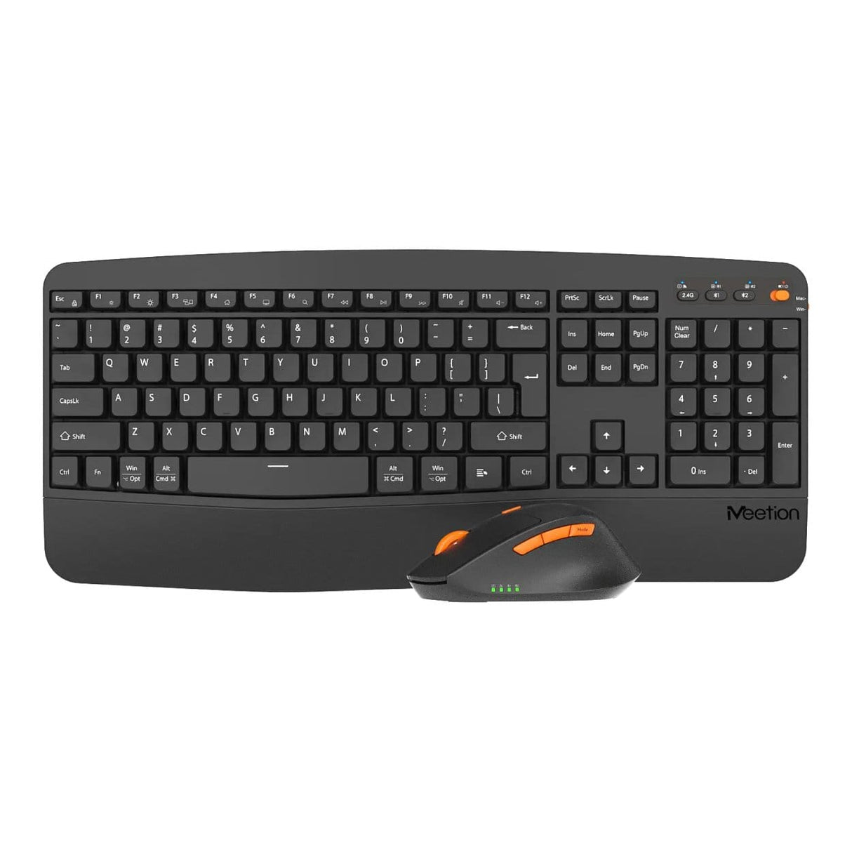 Meetion DirectorA2 Dual-Mode Ergonomic Wireless Keyboard & Mouse Combo