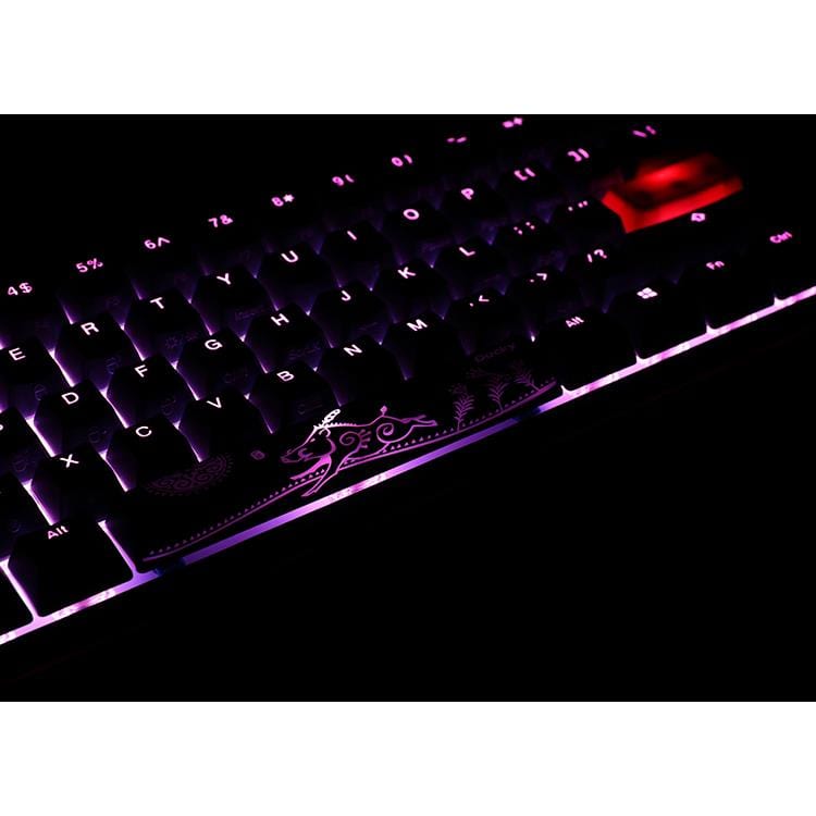 Ducky One 2 Pro Mini 60 Cherry MX Blue Clicky Mechanical Wired Gaming Keyboard - Black DKON2061ST-CUSPDAZT2