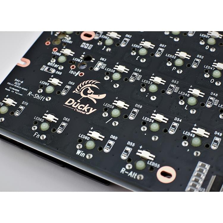 Ducky One 2 Pro Mini 60 Cherry MX Blue Clicky Mechanical Wired Gaming Keyboard - Black DKON2061ST-CUSPDAZT2