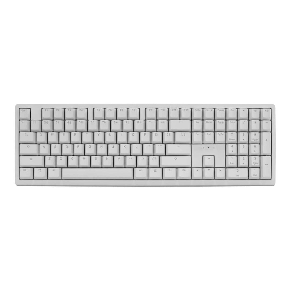 Ducky Zero 6108 Wireless RGB Gaming Keyboard White with Cherry MX2A Red Linear Switches