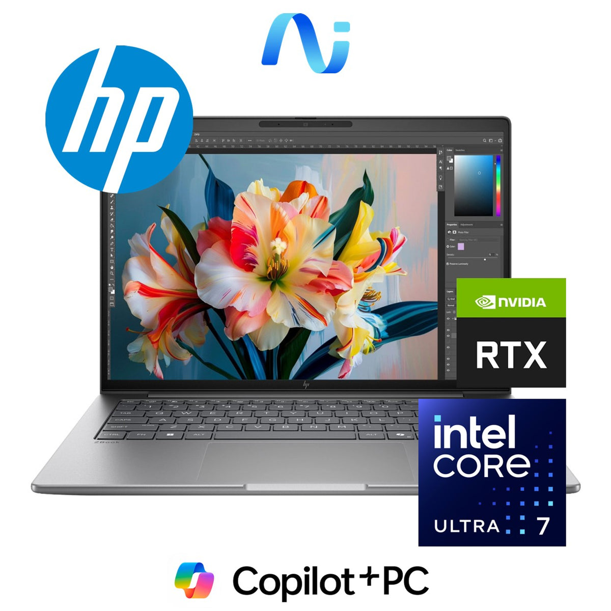 HP ZBook 8 G2i 14-inch 2.5K Next Gen AI Mobile Workstation - Intel Core Ultra 7 366H 1TB SSD 32GB RAM RTX PRO 500 Win 11 Pro