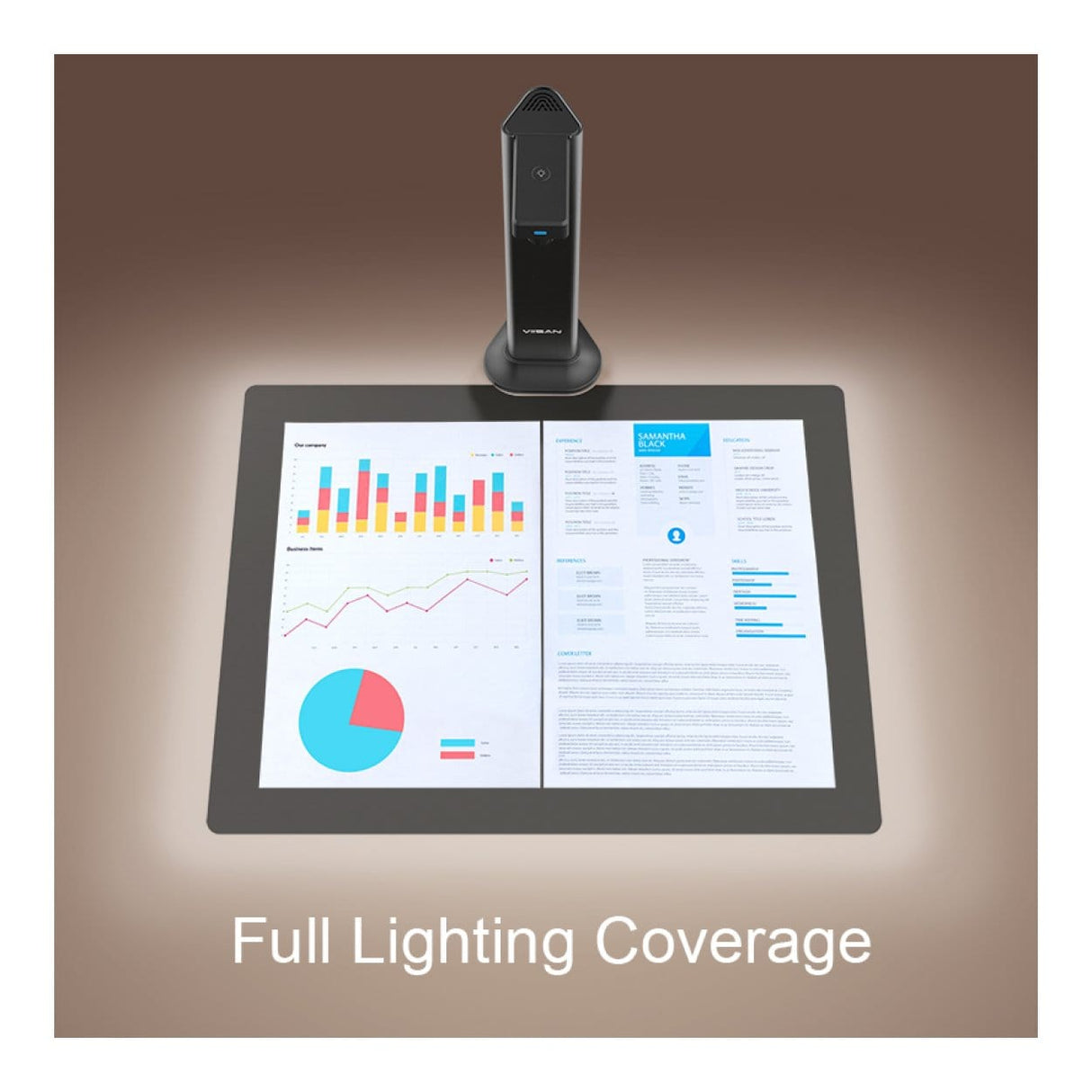 Viisan DL8 13MP A3 Visualizer Document Camera Scanner