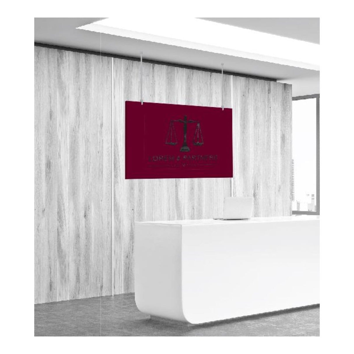 Parrot Ceiling Hanging Grip and Cable Hang signage from the ceiling DM5110
