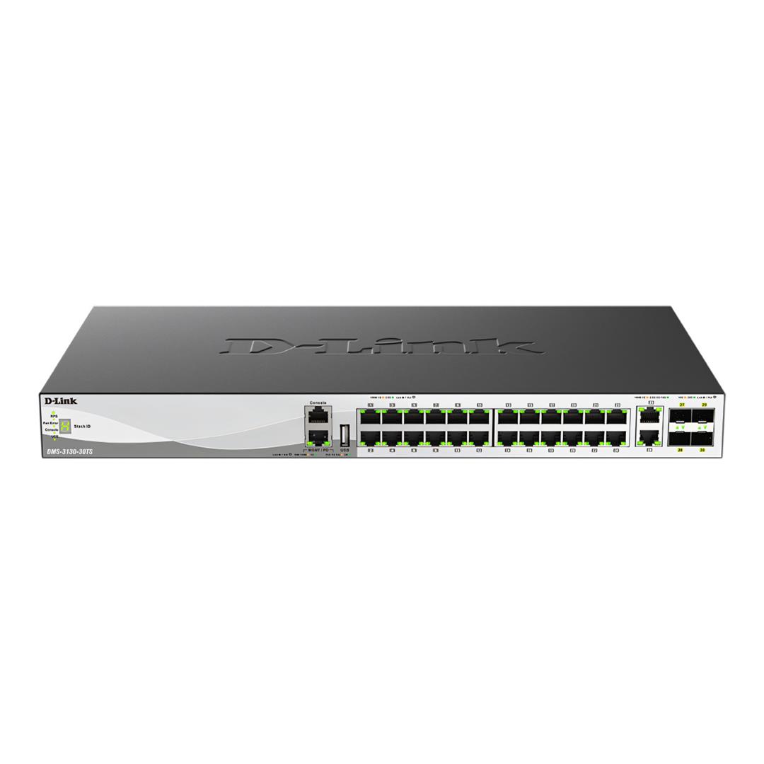 D-Link 30-port Layer 3 Stackable Multi-Gigabit Managed Switch DMS-3130-30TS