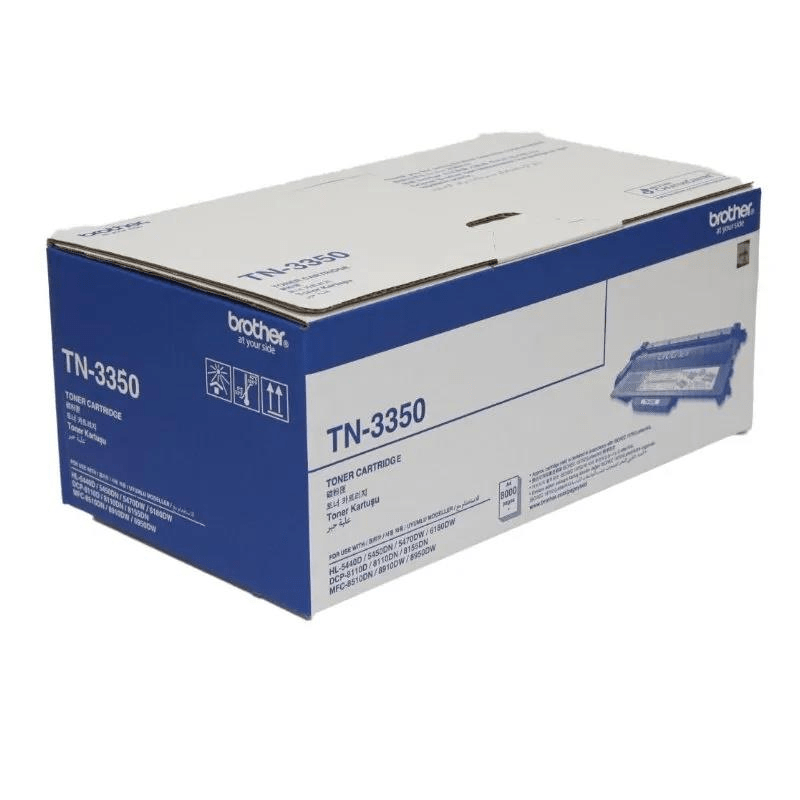 Brother TN-3350 Black Toner Cartridge Original 8,000 Pages DR-3350 Single-pack