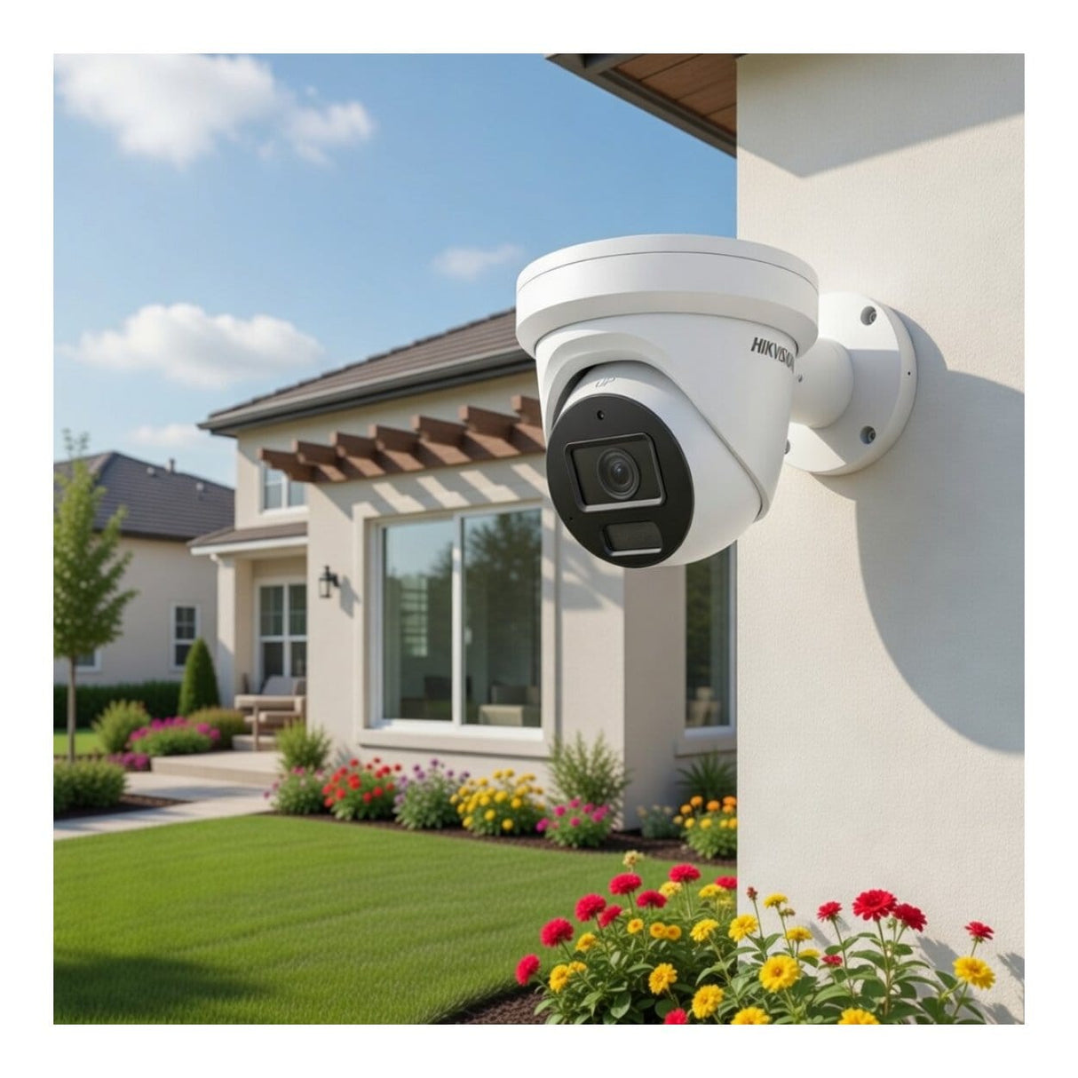Hikvision 4MP 2.8mm AcuSense Strobe Light and Audible Warning Fixed Turret Network Camera DS-2CD2346G2-ISU/SL(2.8mm)