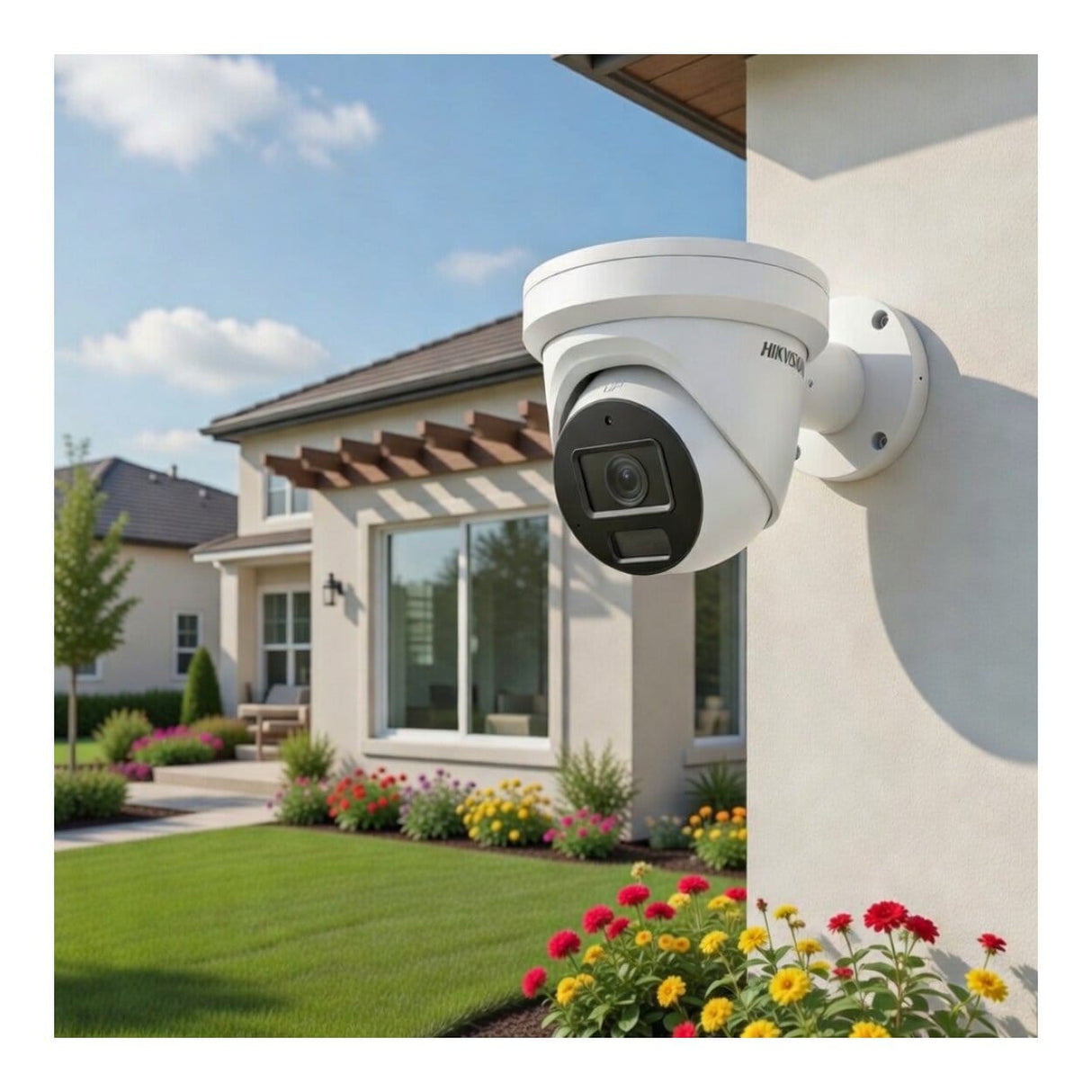 Hikvision 4MP 2.8mm Smart Hybrid Light with ColorVu Fixed Turret Network Camera DS-2CD2347G2H-LI(2.8mm)