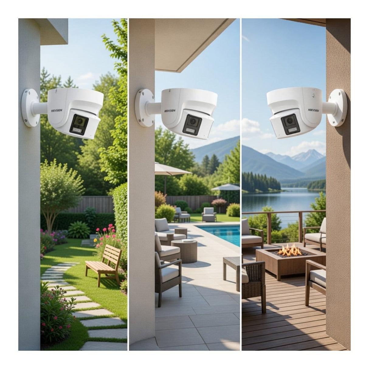 Hikvision 8MP 4mm Panoramic ColorVu Fixed Turret Network Camera DS-2CD3387G2P-LSU/SL(4MM)