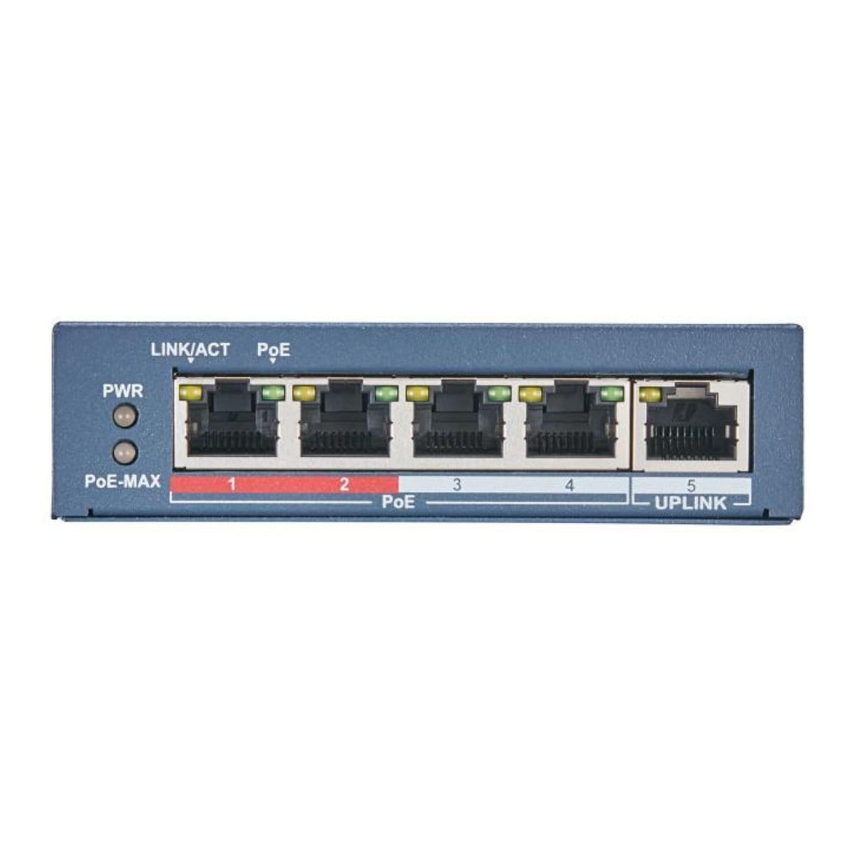 Hikvision 4-port Fast Ethernet Unmanaged POE Switch DS-3E0105P-E(B)(O-STD)