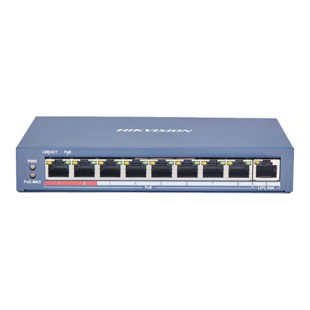 Hikvision 8-Port Fast Ethernet Unmanaged POE Switch DS-3E0109P-E(C)