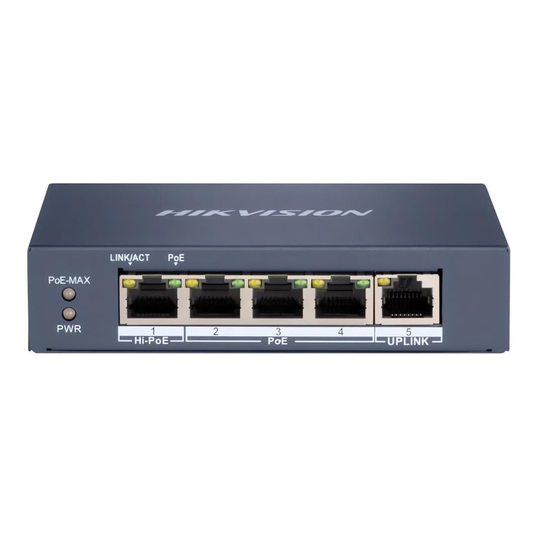 Hikvision 4-port GbE POE Unmanaged Switch DS-3E0505HP-E