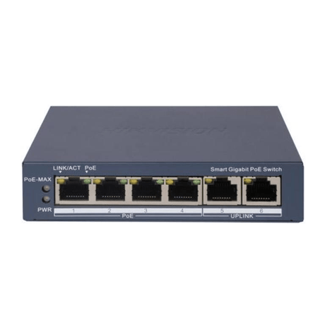 Hikvision 4-port GbE PoE Smart Managed Network Switch with 2x GbE Uplink Ports DS-3E1506P-EI