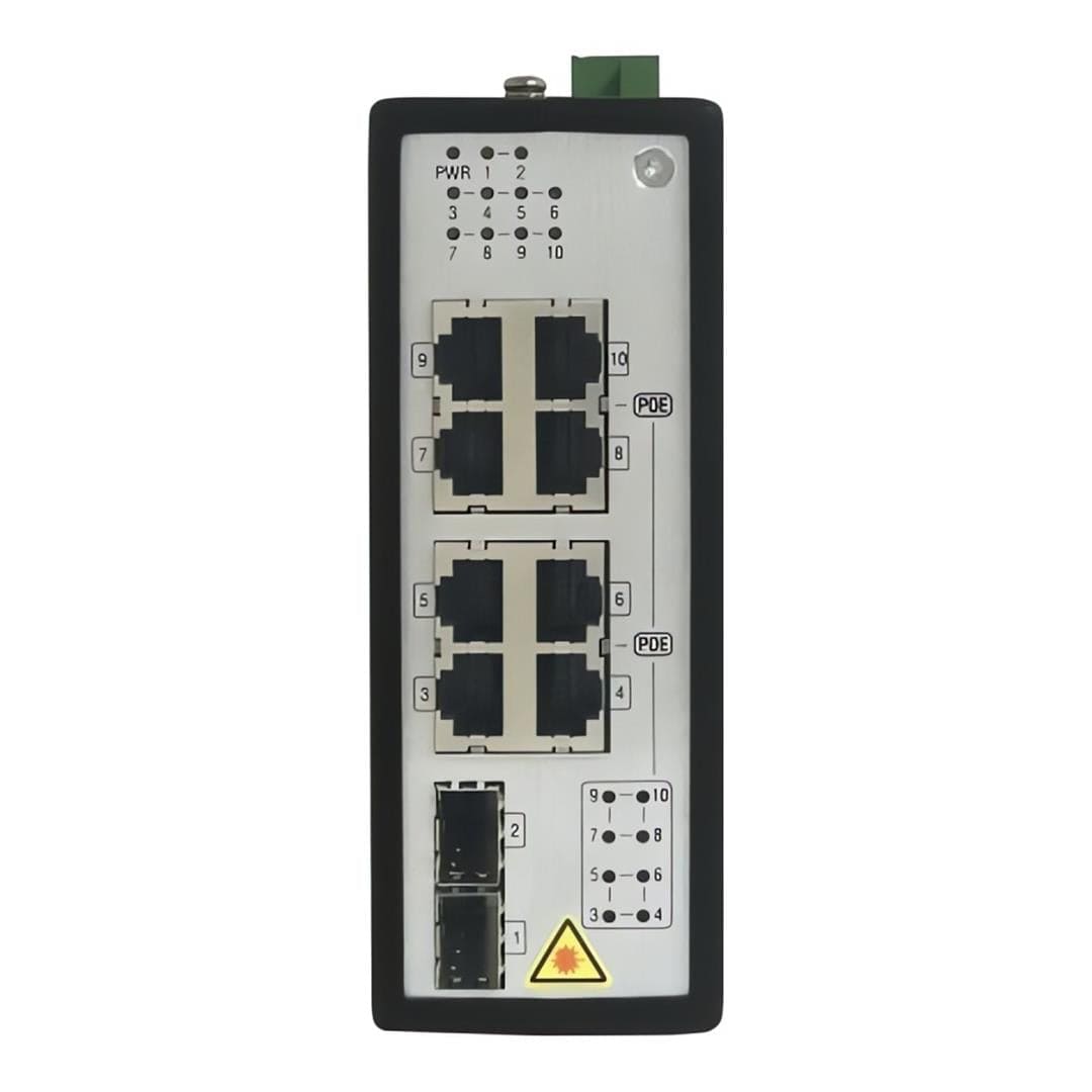 Hikvision 8-port GbE POE Unmanaged Industrial Switch with 2x SFP ports DS-3T0510P