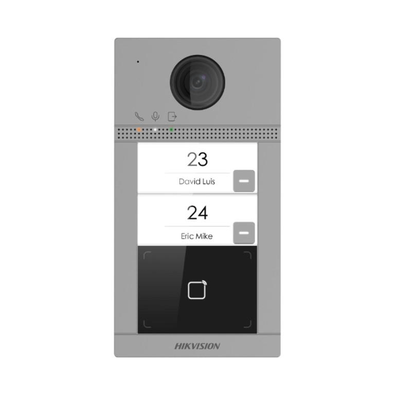 Hikvision 2-button Wireless Video Intercom Villa Door Station Flush Mountable DS-KV8213-WME1-FLUSH