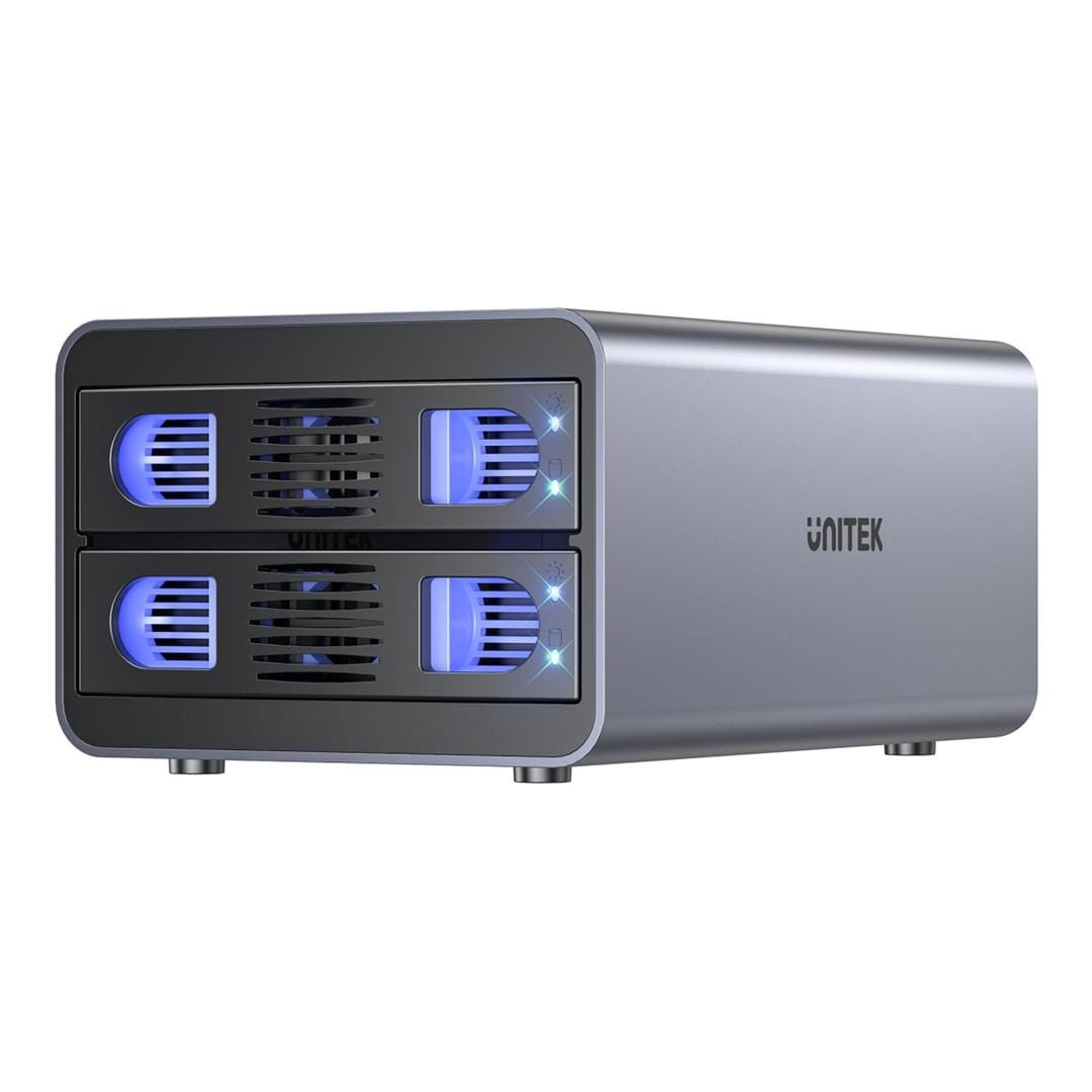 Unitek S1308C 2-Bay USB-C RAID External Hard Drive Enclosure DS-USB-C-S1308C