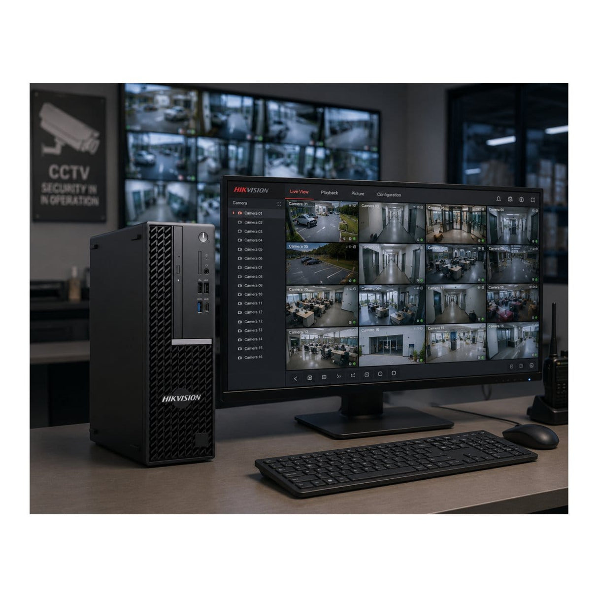 Hikvision DS-VE41-T/HW7 SFF Desktop PC - Intel Core i7-12700 1TB SSD 16GB RAM Win 10 IoT