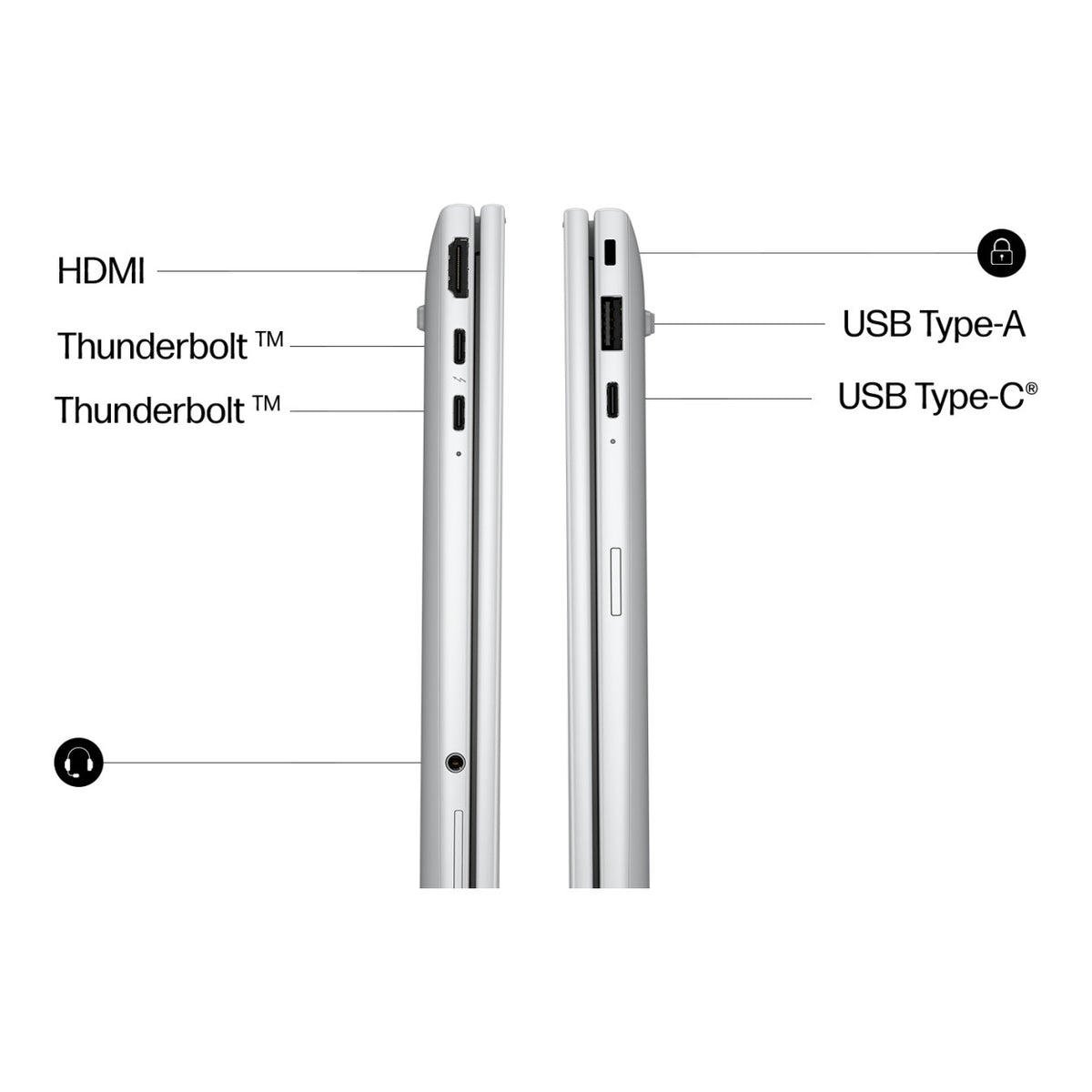 HP EliteBook 8 G2i 13.3-inch WUXGA Next Gen AI Laptop - Intel Core Ultra 7 355 512GB SSD 24GB RAM Win 11 Pro