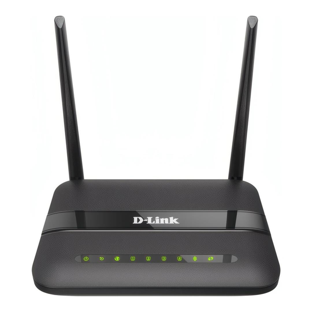 D-Link ADSL2+ N300 4-port Ethernet Wireless Modem Router DSL-124