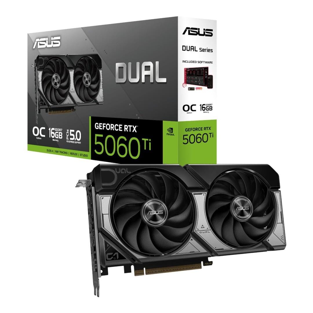 ASUS Dual GeForce RTX 5060 Ti OC Edition 16GB GDDR7 Graphics Card