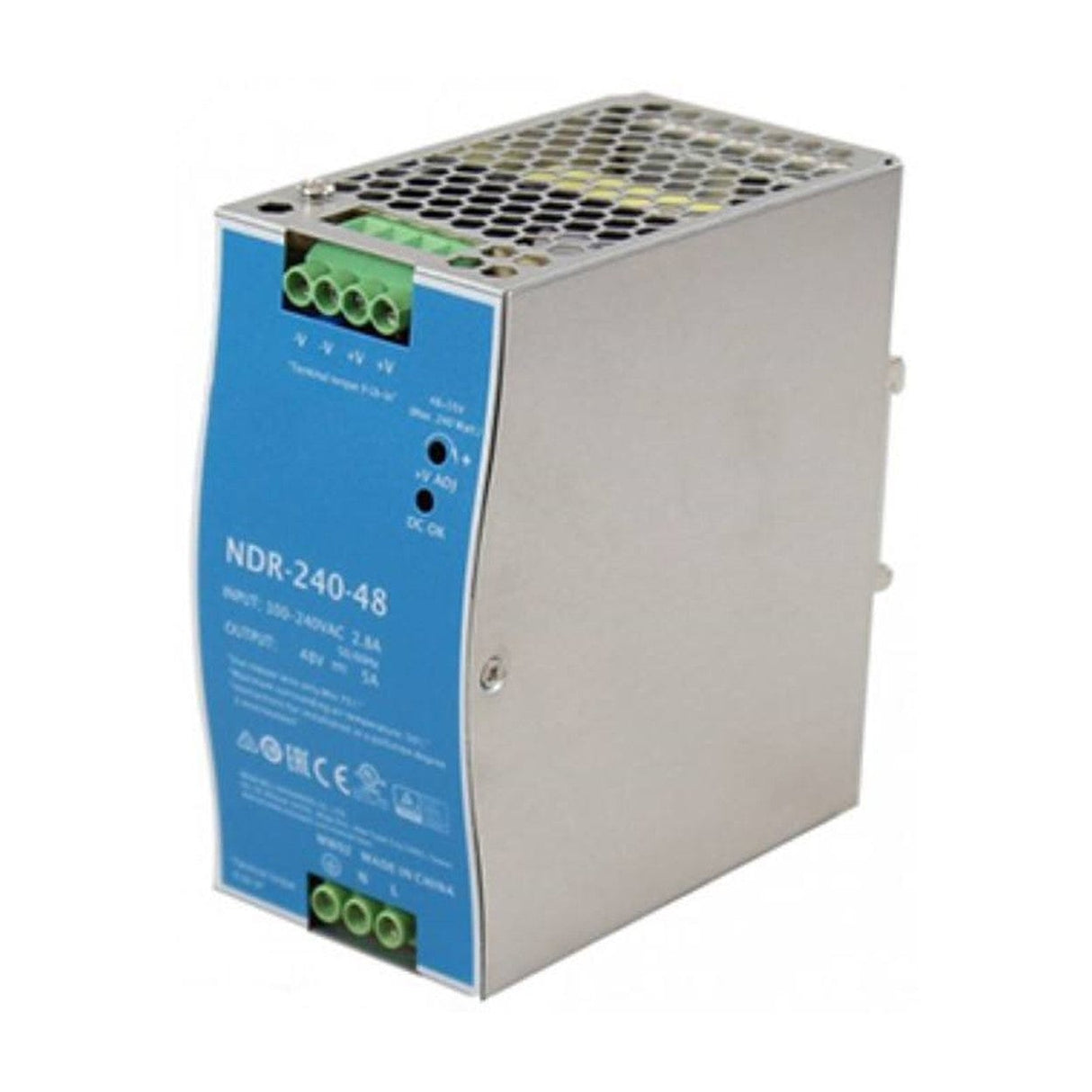 Mean Well 240W Single Output ACDC Industrial DIN Rail Power Supply DUX-NDR-240-48