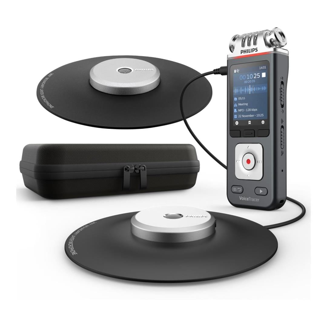 Philips DVT8115B Meeting Recorder with 2x Boundry Microphones