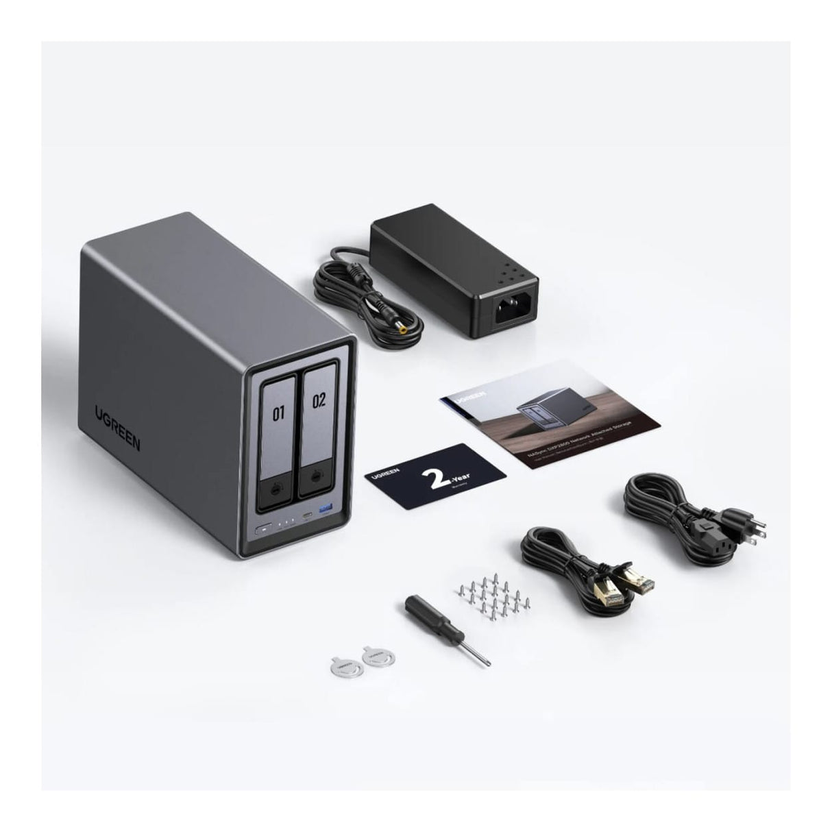 UGreen NASync DXP2800 2-bay 2x 8TB NAS
