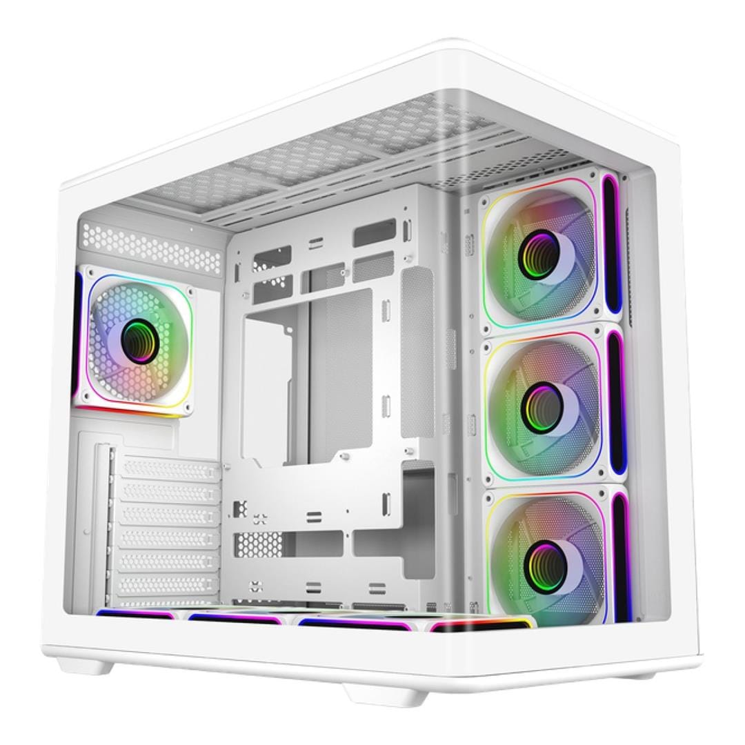 Cooler Master Elite 600 Micro-ATX Midi Tower PC Case White E600-WGNN-S02