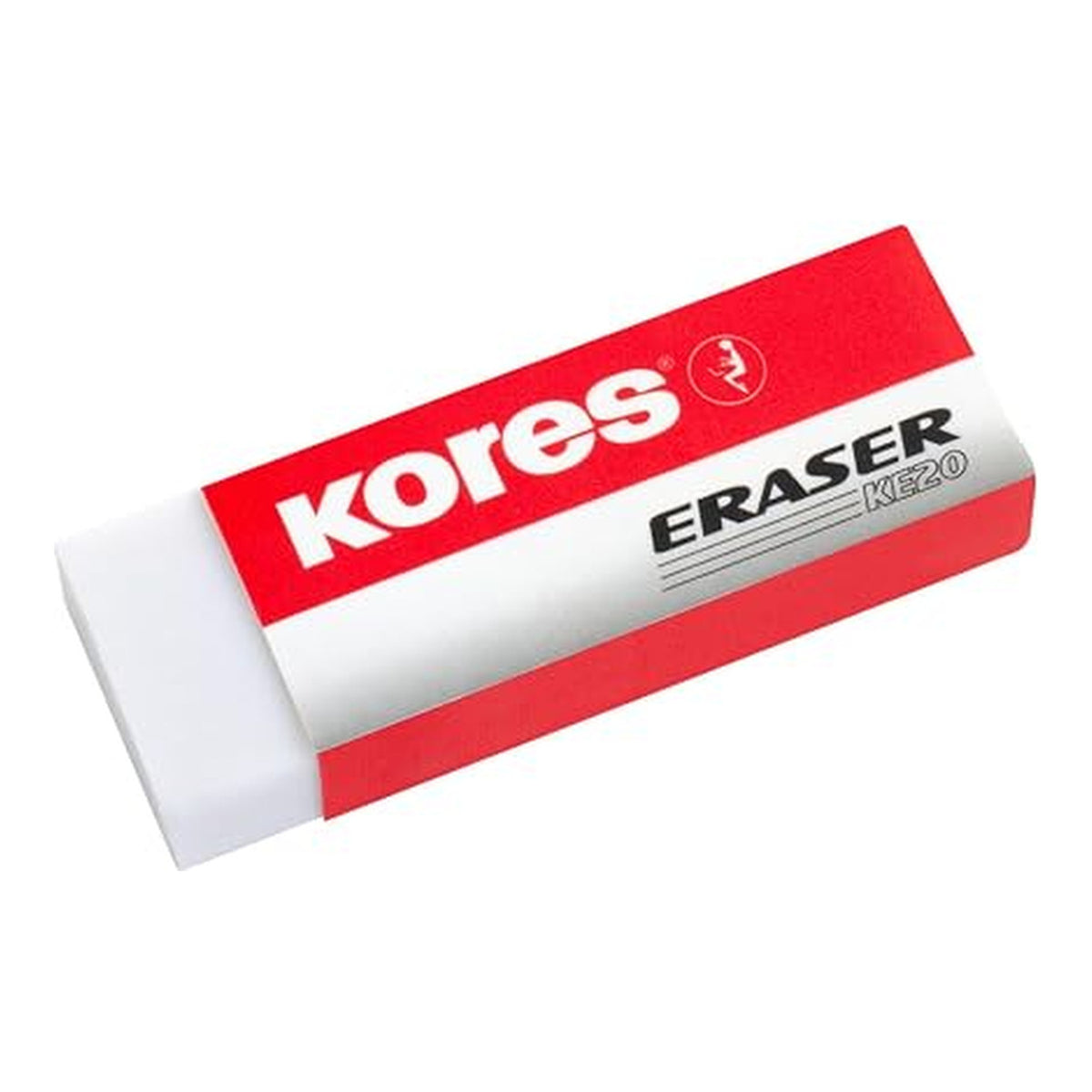Kores Large Sleeved Eraser 60 x 21 x 10mm 20-pack EC-40201