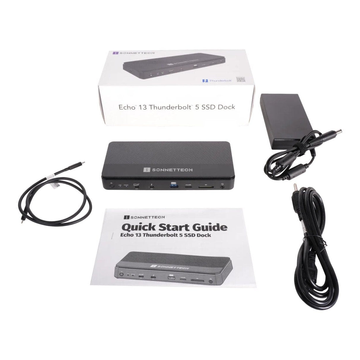 Sonnet Echo 13 Thunderbolt 5 Docking Station with 1TB - Black SSD ECHO-DK13-1TB5