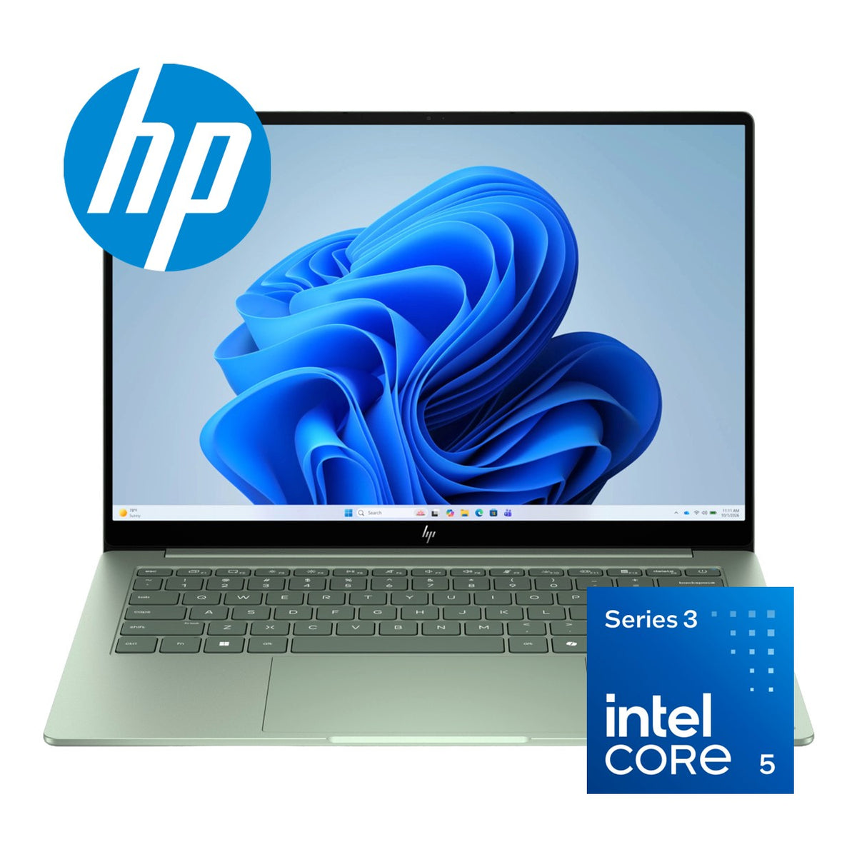 HP OmniBook 5 14-mh0005ni 14-inch 2K OLED AI Laptop - Intel Core 5 320 512GB SSD 16GB RAM Win 11 Home Honeydew