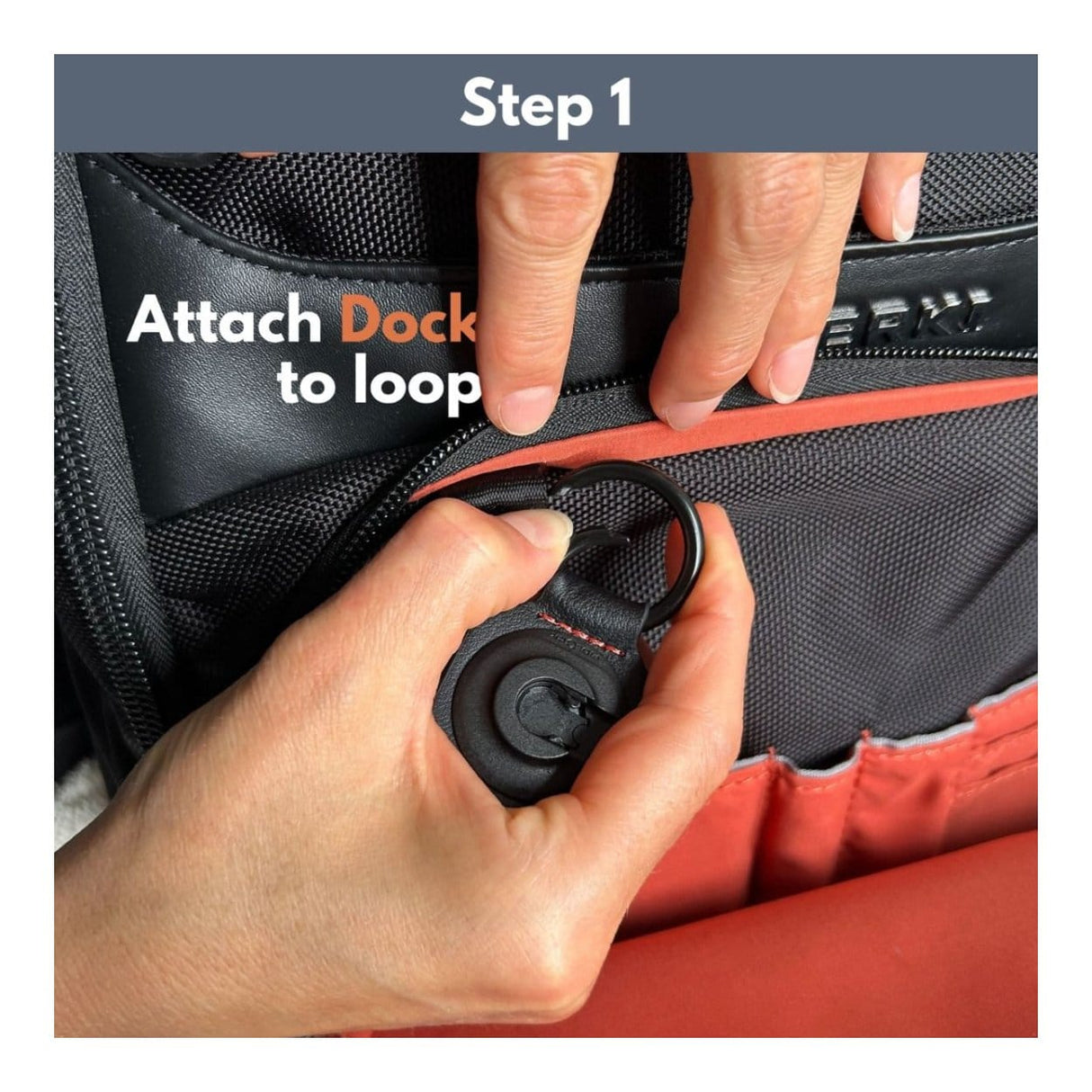 Everki Quick-release keychain EKF550