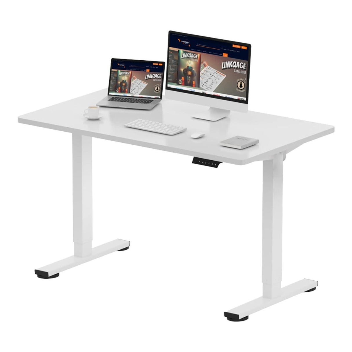 LinkQnet 2-Column Height Adjustable Office Desk EN1-WW-MINI