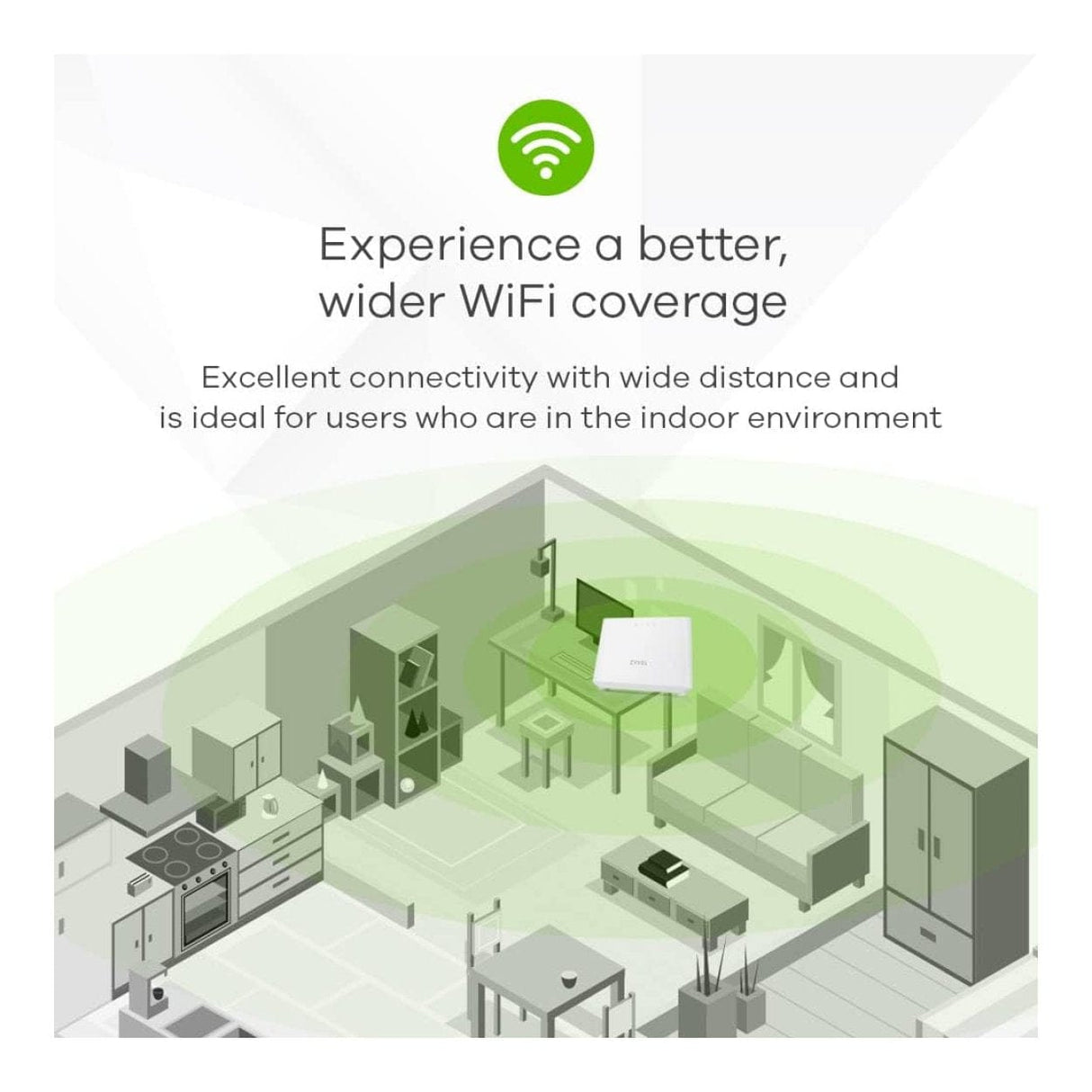 Zyxel EX3301 Dual-Band Wireless AX1800 Gigabit Ethernet IAD Router EX3301-T0