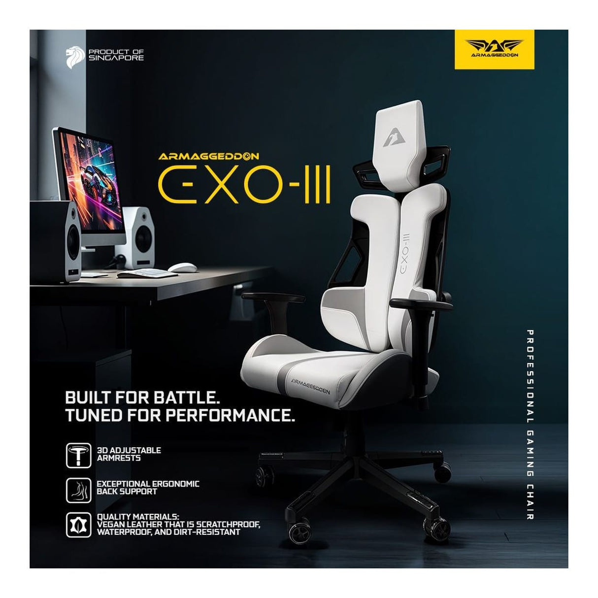 Armaggeddon EXO-III Professional Gaming Chair - Gravity EXOIIIGRAVITY