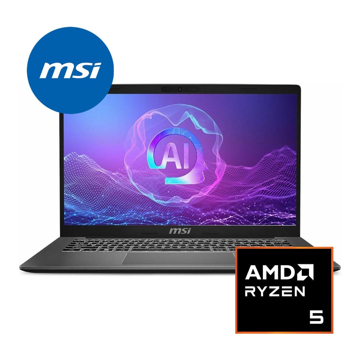 MSI Modern A14 AI F2HMG-024ZA 14-inch FHD Laptop - AMD Ryzen 5 220 512GB SSD 16GB RAM Win 11 Home