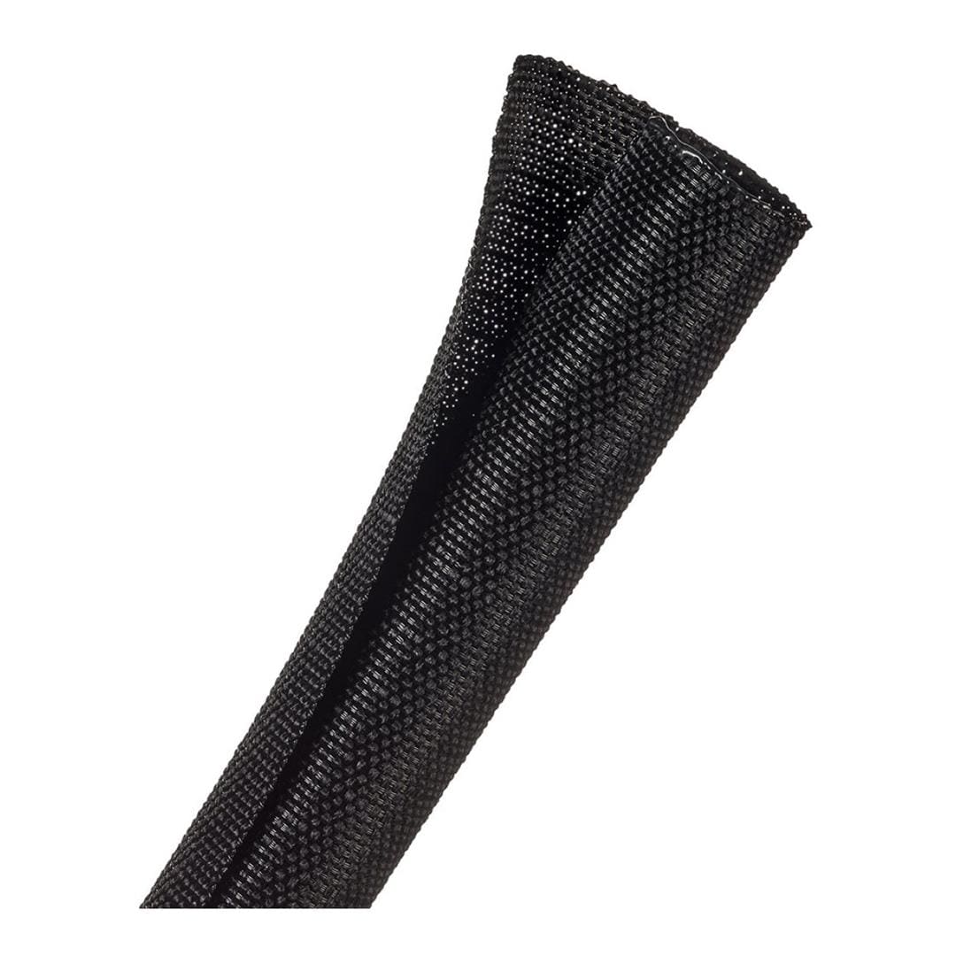 Techflex F6 Woven Wrap 50.8mm x 1m with Superior Elastic Flexibility Black F6W2.00BK