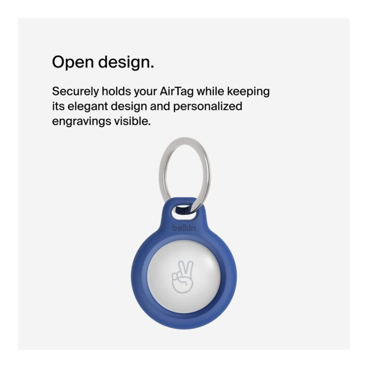 Belkin Secure Holder with Key Ring for AirTag Blue F8W973BTBLU