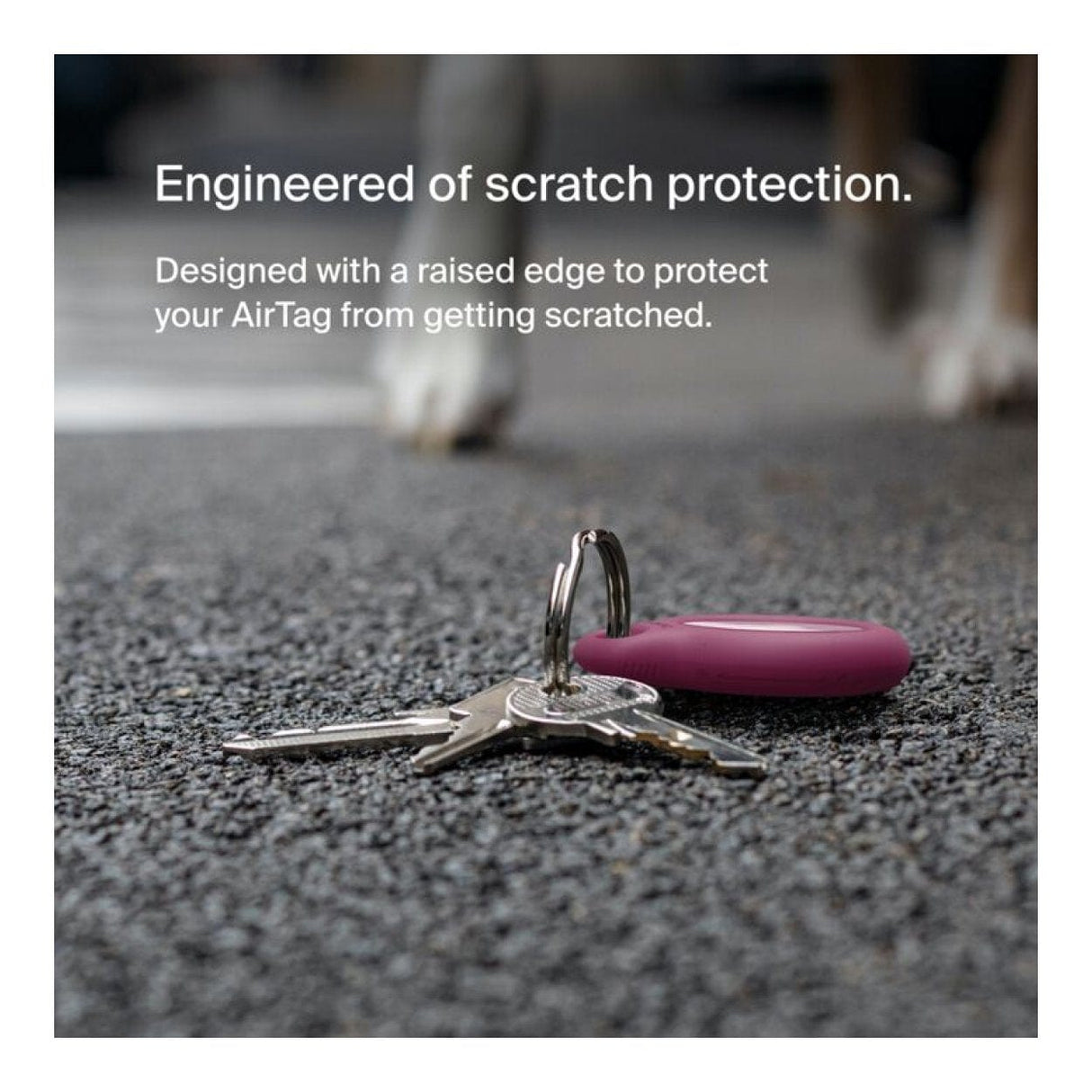 Belkin Secure Holder with Key Ring for AirTag Pink F8W973BTPNK