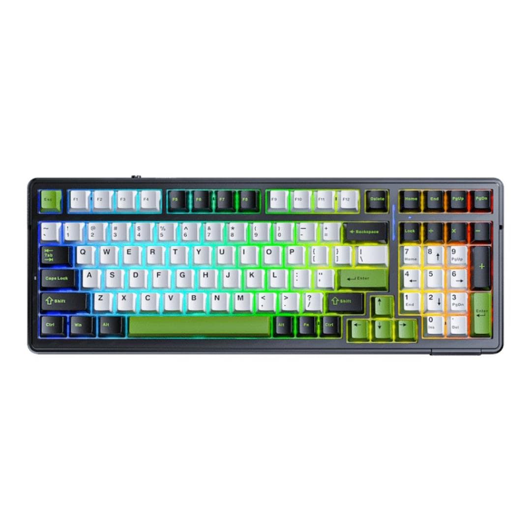 Aula Mechanical Gasket 80 Multimode Keyboard Black,White and Grey F99-BKWT