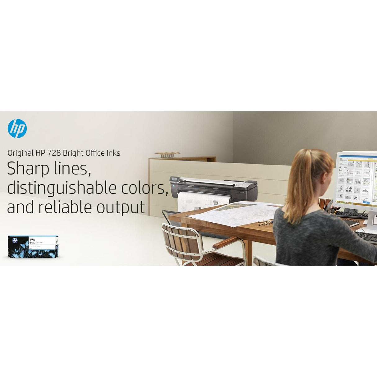 HP 728 DesignJet Matte Black High Yield Ink Cartridge Original F9J68A Single-pack